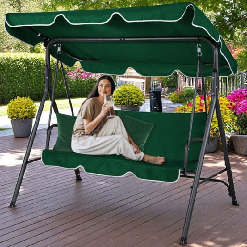 Градинска люлка зеленa с бял кант My Garden TLS001 Green