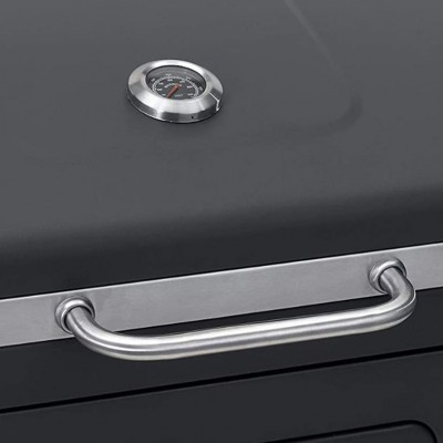 Барбекю Ziel Grill CG017, Черен мат с чугунена плоча