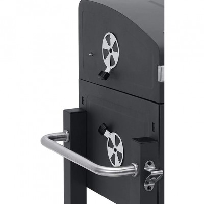 Барбекю Ziel Grill CG017, Черен мат с чугунена плоча