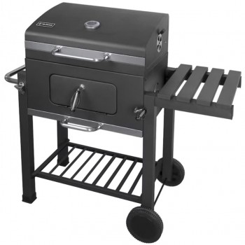 Барбекю Ziel Grill CG017, Черен мат с чугунена плоча