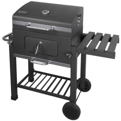 Барбекю Ziel Grill CG017, Черен мат с чугунена плоча