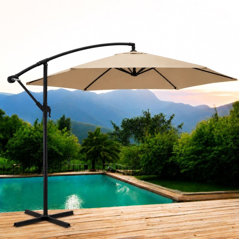 Градински чадър Лале My Garden TLB017-300-6, Taupe, 3 м