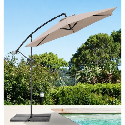 Градински чадър Лале My Garden TLB017-300-6, Taupe, 3 м