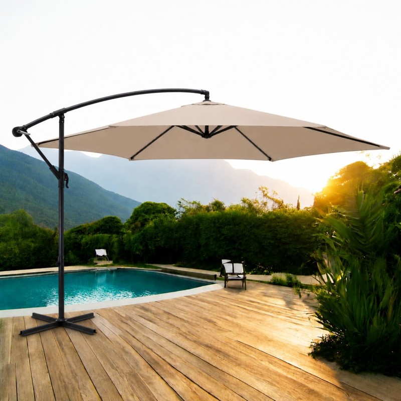 Градински чадър Лале My Garden TLB017-300-6, Taupe, 3 м