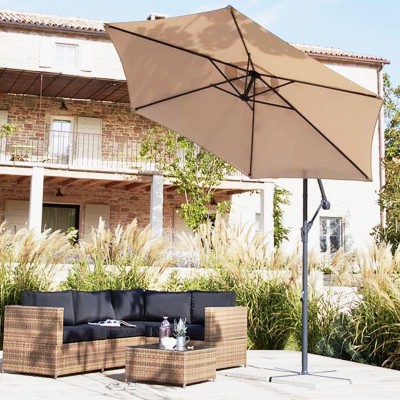 Градински чадър Лале My Garden TLB017-300-6, Taupe, 3 м