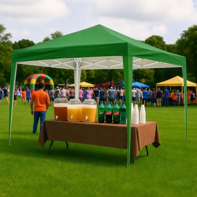 Градинска сгъваема шатра Pop-Up My Garden TLC023-A, Полиестер, 3 х 3 м, Зелен