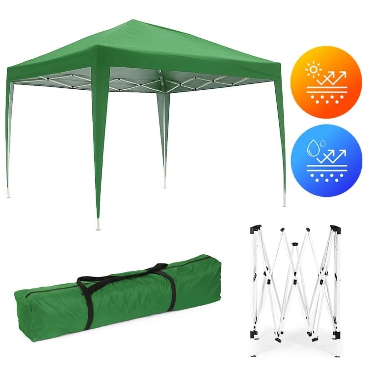 Градинска сгъваема шатра Pop-Up My Garden TLC023-A, Полиестер, 3 х 3 м, Зелен