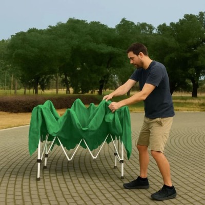 Градинска сгъваема шатра Pop-Up My Garden TLC023-A, Полиестер, 3 х 3 м, Зелен