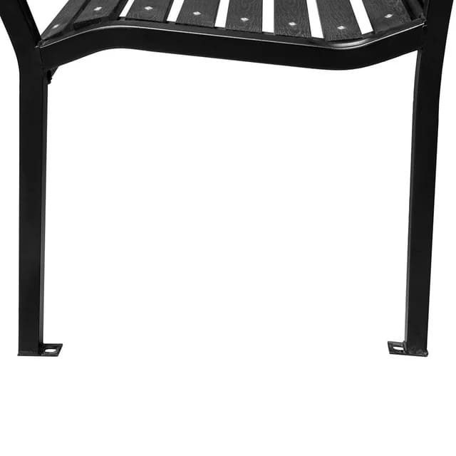 Метална паркова пейка My Garden LETKIND-BENCH-STR-1, 125 x 60 x 80 см