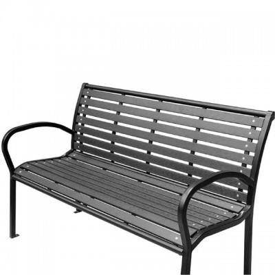 Метална паркова пейка My Garden LETKIND-BENCH-STR-1, 125 x 60 x 80 см
