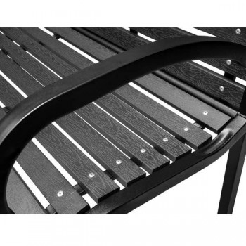Метална паркова пейка My Garden LETKIND-BENCH-STR-1, 125 x 60 x 80 см